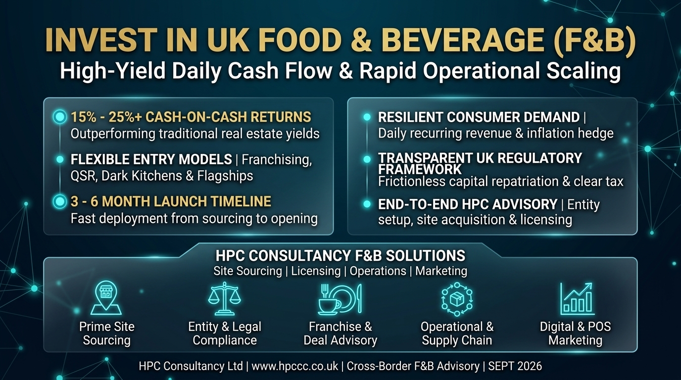 Why South Africa Investors Must Consider the UK Food and Beverage Sector as Their Primary Entry Point
