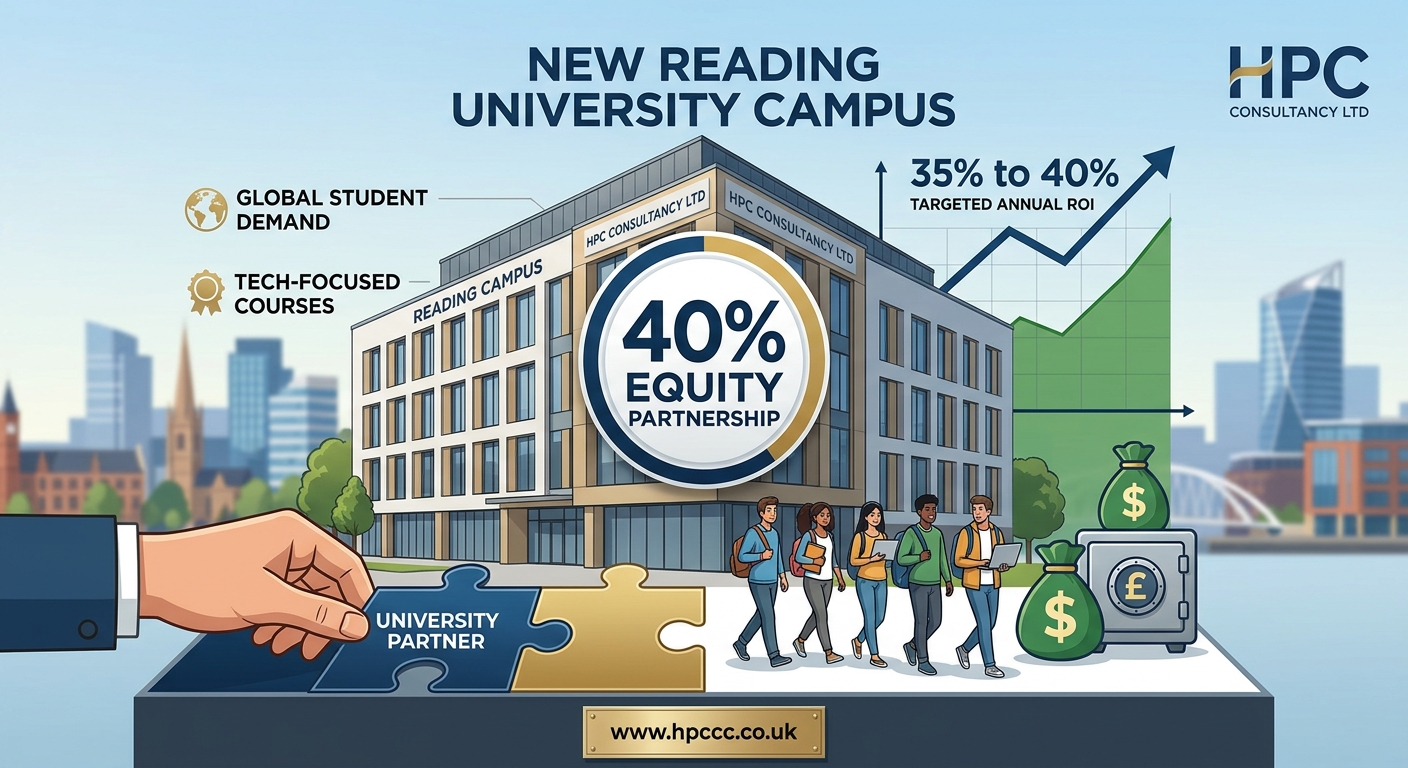 40% Equity Partnership in New Reading University Campus, seeking South Africa Investor